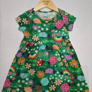 vestido infantil colorido alakazoo – joaninhas e flores