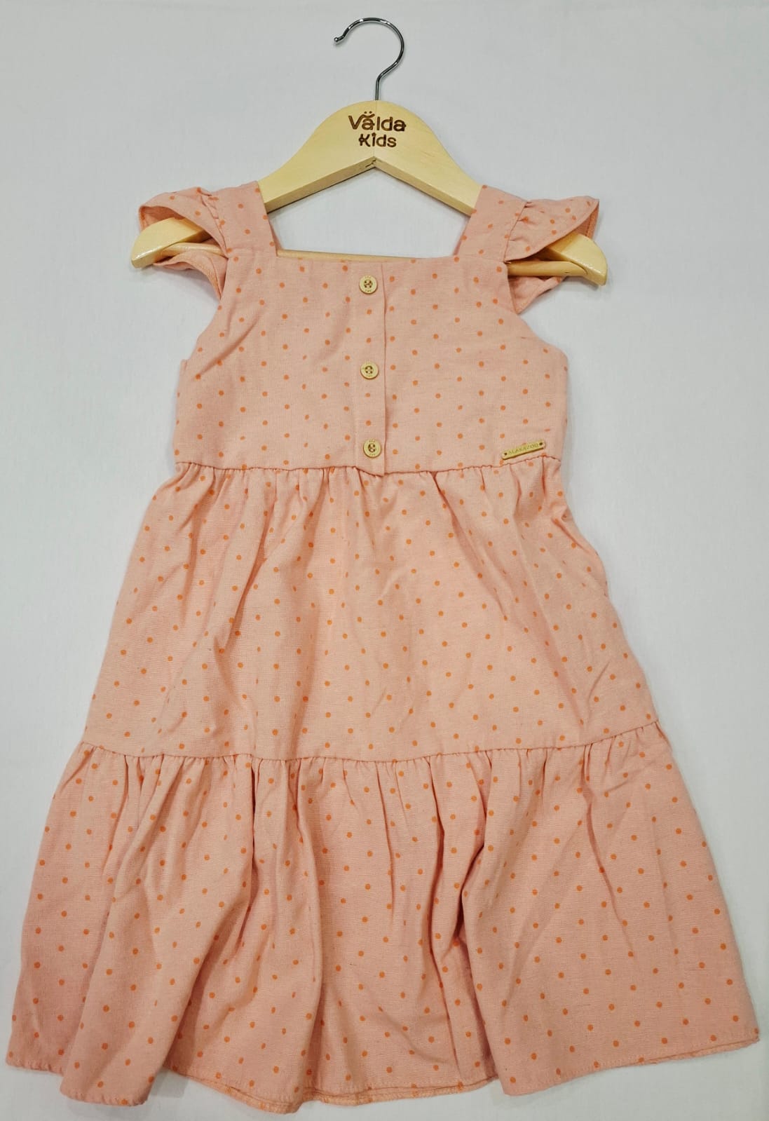 Vestido Infantil Poá Alakazoo – Manga Babado Vestido Infantil Poá Alakazoo – Manga Babado - Imagem 2