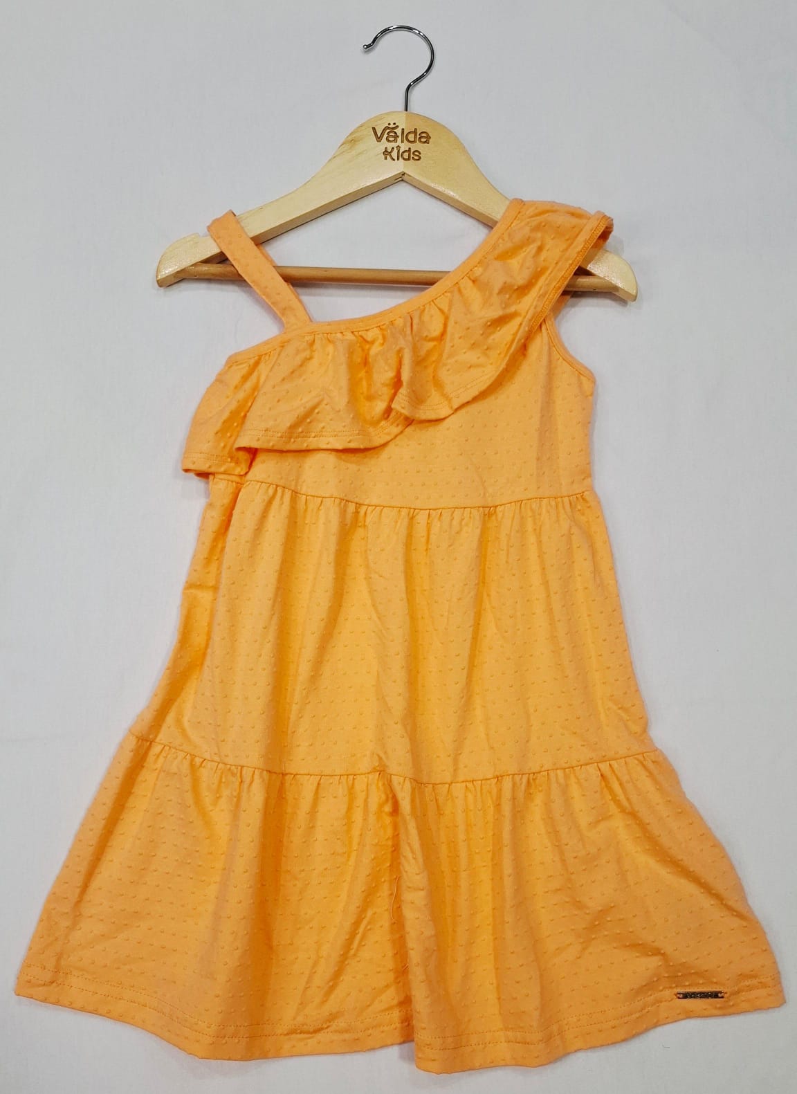 Vestido Infantil Um Ombro Só Texturizado – Alakazoo Vestido Infantil Um Ombro Só Texturizado – Alakazoo - Imagem 2