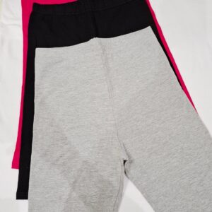 Bermuda Ciclista Infantil Feminina – Cores: Cinza/Preto/Pink